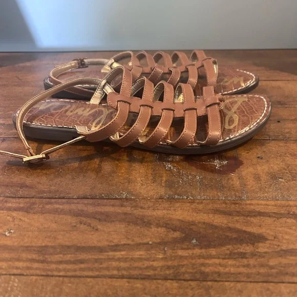 Sam Edelman Gilda Tan Gladiator Flat Sandals in Size 8.5 - Picture 4 of 7